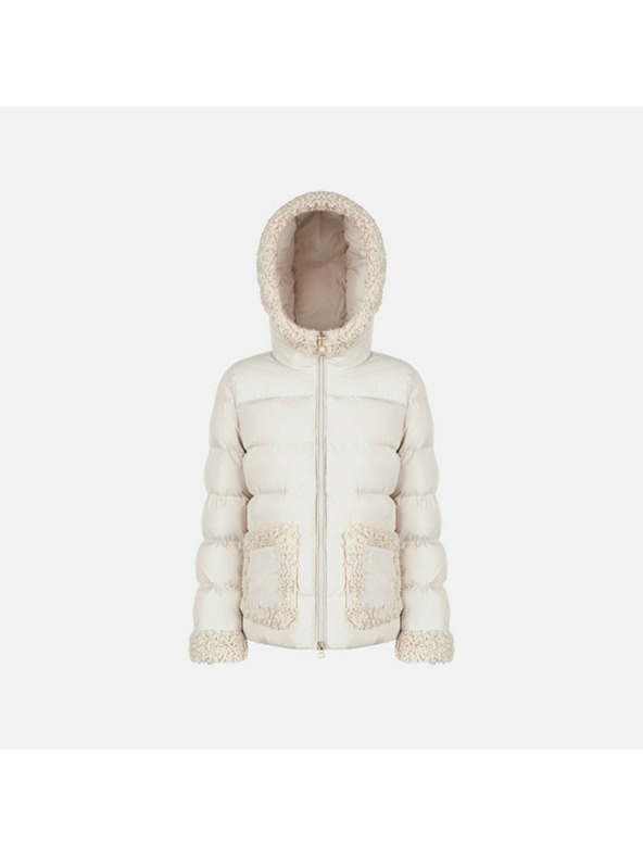 Geox Cremefarbene Damen-Daunenjacke Geox Vilde