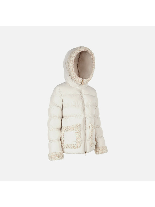 Geox Cremefarbene Damen-Daunenjacke Geox Vilde