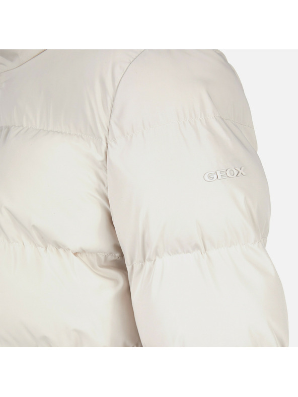 Geox Cremefarbene Damen-Daunenjacke Geox Vilde