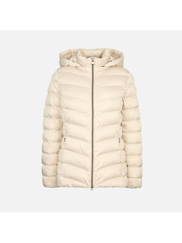 Geox Cremefarbene Damen-Daunenjacke Geox Zosma