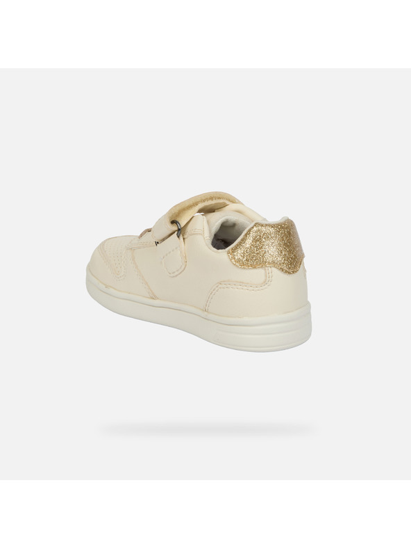 Geox Cremefarbene Mädchen-Sneaker Geox Djrock