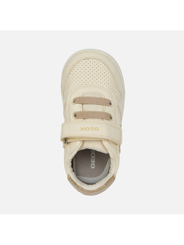 Geox Cremefarbene Mädchen-Sneaker Geox Djrock