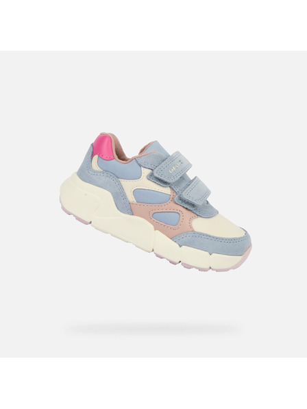 Geox Hellblaue Mädchen-Sneaker Geox Flexyper Mini