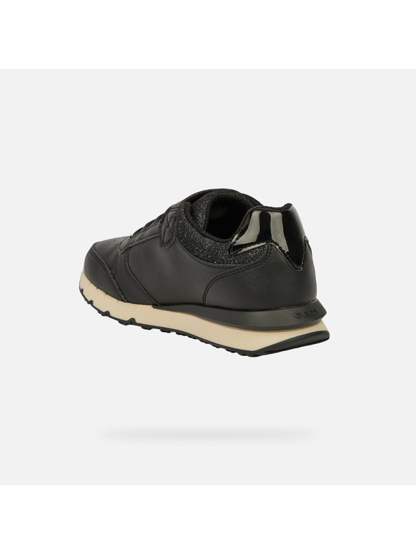 Geox Schwarze Mädchen-Sneaker Geox Fastics Girl