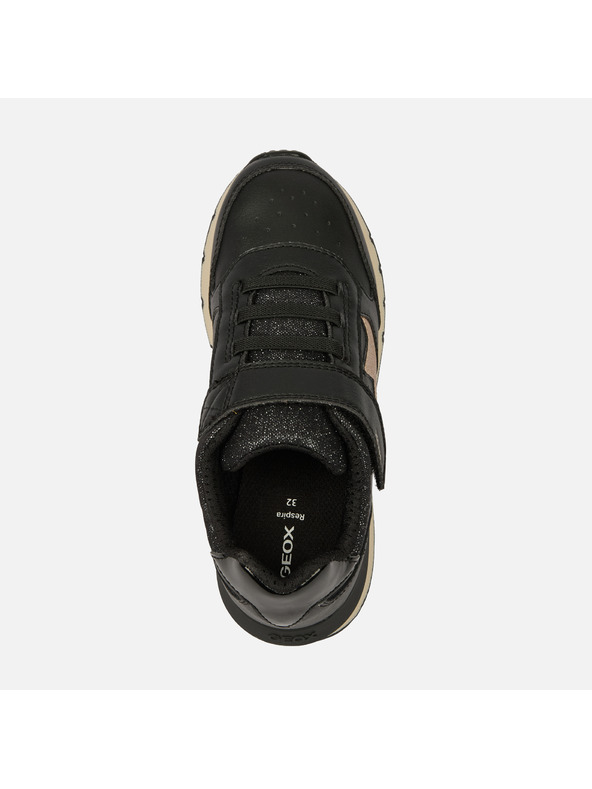 Geox Schwarze Mädchen-Sneaker Geox Fastics Girl