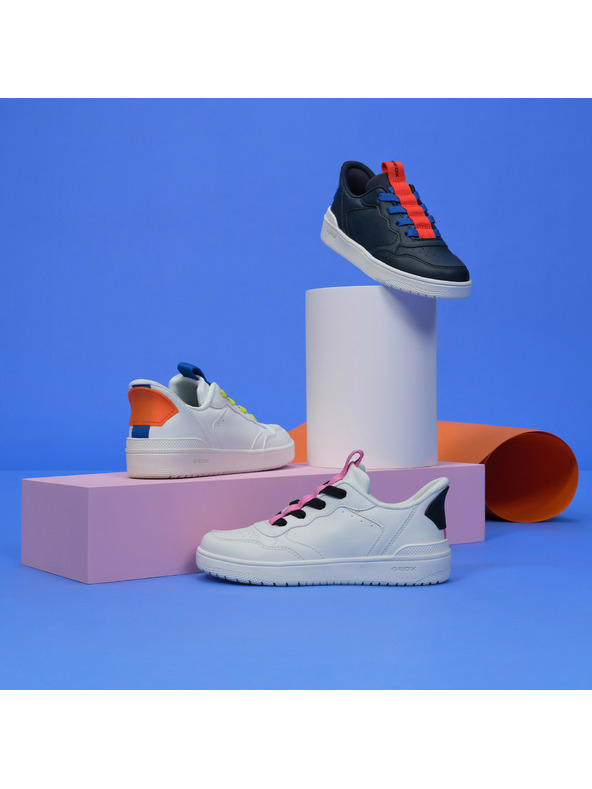 Geox Weiße Mädchen-Sneaker Geox Washiba Fast In