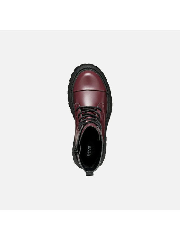 Geox Weinrote Mädchen-Stiefeletten Geox Maquinnens Girl