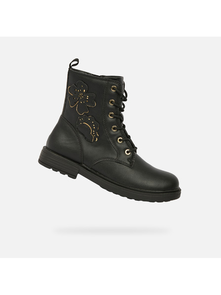 Geox Schwarze Mädchen-Stiefeletten Geox Eclair Girl