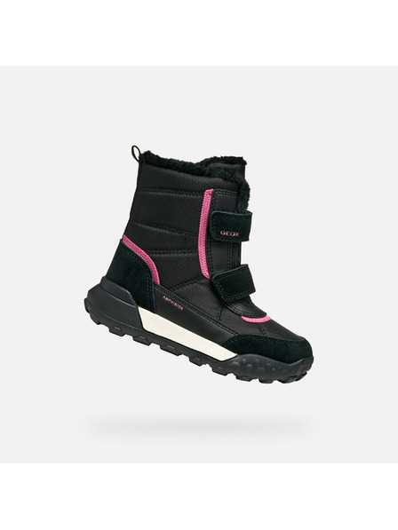 Geox Schwarze Mädchen-Stiefeletten Geox Trekkyup AB