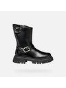 Geox Schwarze Mädchen-Stiefeletten Geox Maquinnens