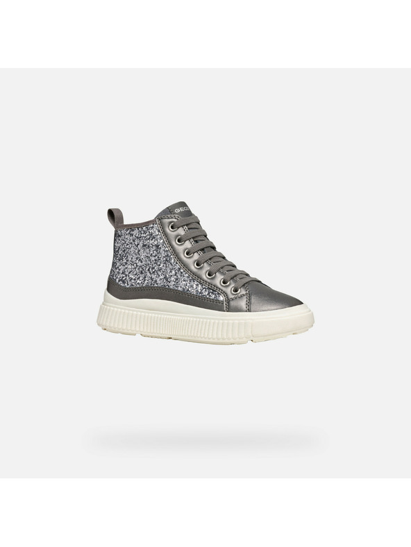 Geox Silberne Mädchen-Stiefeletten Geox Laquinny Girl