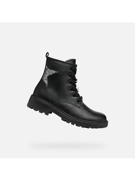 Geox Schwarze Mädchen-Stiefeletten Geox Casey Girl