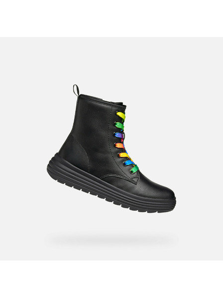 Geox Schwarze Girls-Stiefeletten Geox Phaolae