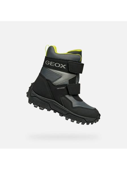 Geox Grau Jungen-Ankle Boots Geox Himalaya B ABX