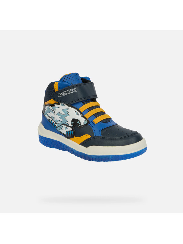 Geox Blau leuchtende Jungen-Sneaker Geox Buzzerlight Boy