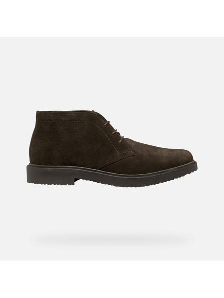 Geox Dunkelbraune Herren-Stiefeletten Geox Massimiano