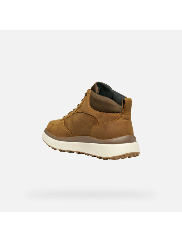 Geox Hellbraune Herren-Stiefelette Geox Granito + Grip