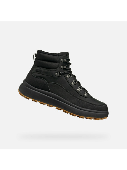 Geox Schwarze Herren-Stiefeletten Geox Granito + Grip B A