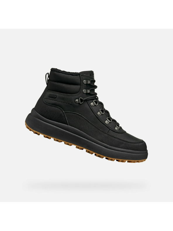 Geox Schwarze Herren-Stiefeletten Geox Granito + Grip B A