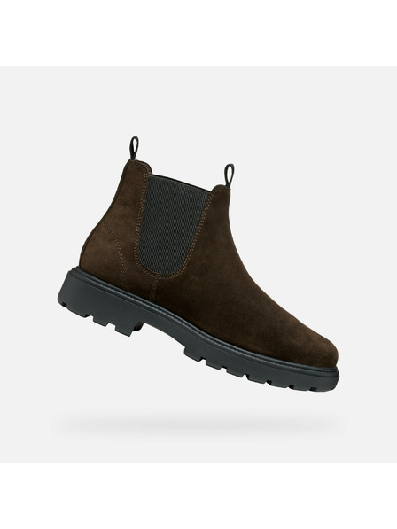 Geox Dunkelbraune Herren-Knöchelschuhe Geox Spherica EC7