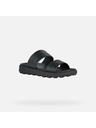 Geox Schwarz Herren Leder Geox Spherica Hausschuhe