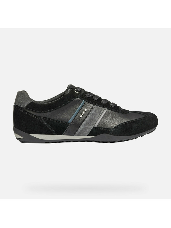 Geox Schwarze Herren Geox Wells Turnschuhe