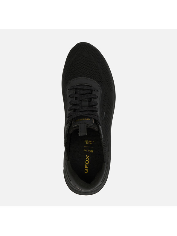 Geox Schwarze Herren-Turnschuhe Geox Spherica Actif X