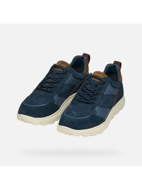 Geox Dunkelblaue Herren-Turnschuhe Geox Spherica