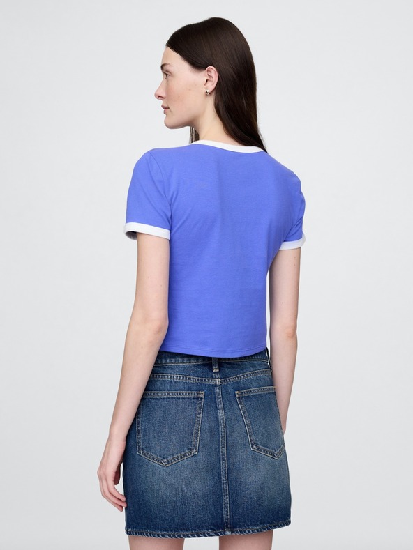 GAP Damen Crop-T-Shirt mit Logo GAP