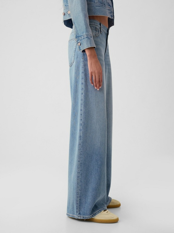 GAP Damen Mid Rise UltraSoft Baggy Jeans GAP