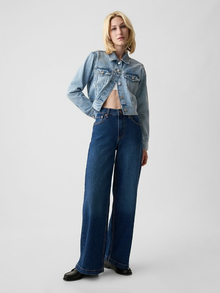 GAP Damen Wide High Rise Stride-Jeans GAP