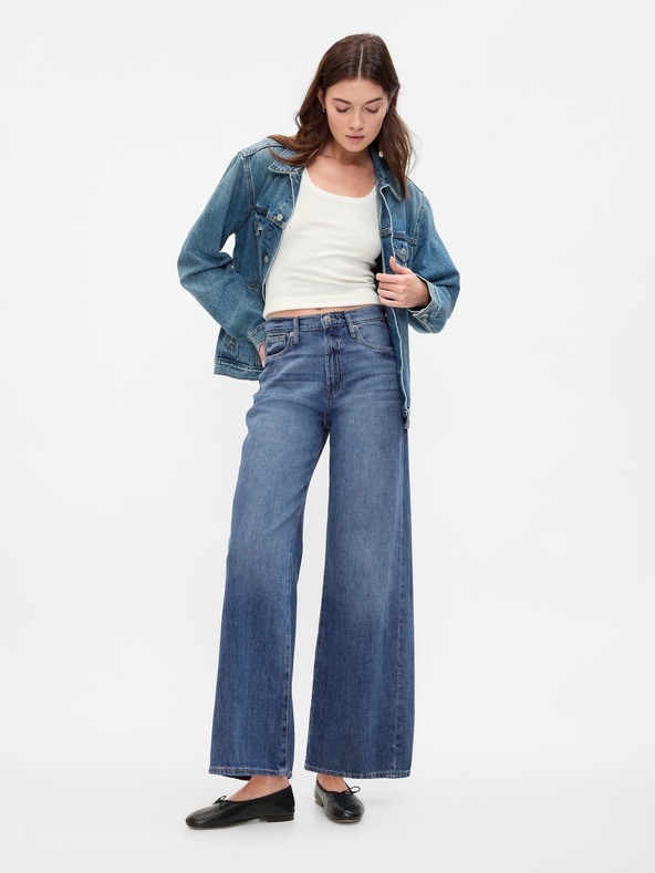 GAP Damen High Rise Wide Jeans GAP