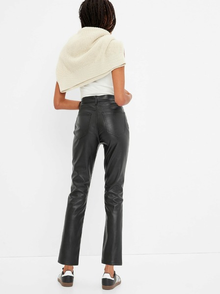 GAP Schmale Hose aus Kunstleder high rise GAP