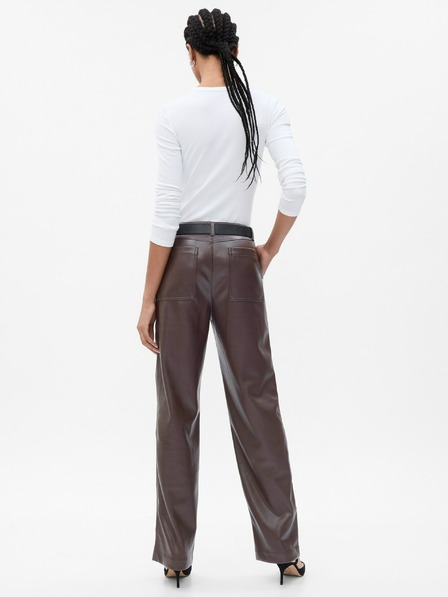 GAP Damen-Hose aus Kunstleder Loose GAP