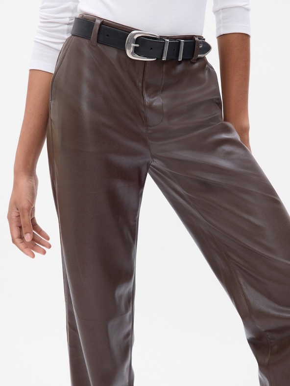 GAP Damen-Hose aus Kunstleder Loose GAP
