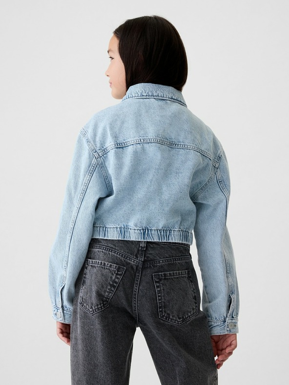 GAP Mädchen-Denim-Crop-Jacke GAP