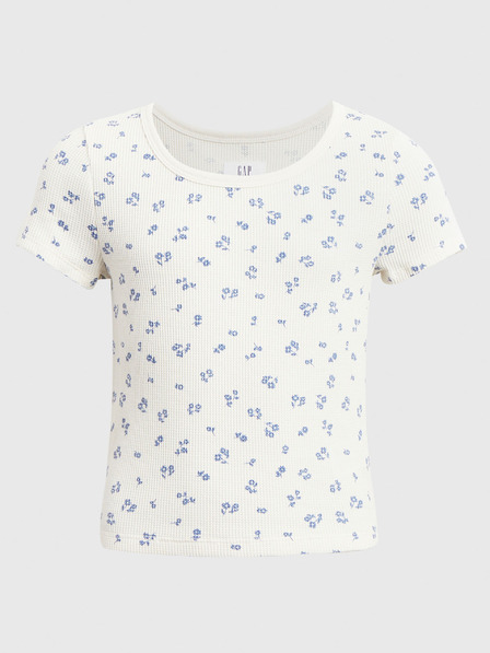 GAP Mädchen-T-Shirt mit Waffelmuster GAP