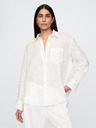 GAP Damen Leinen-Oversize-Hemd Big Shirt GAP