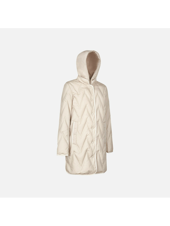 Geox Cremefarbene Damen-Daunenjacke Geox Plummery