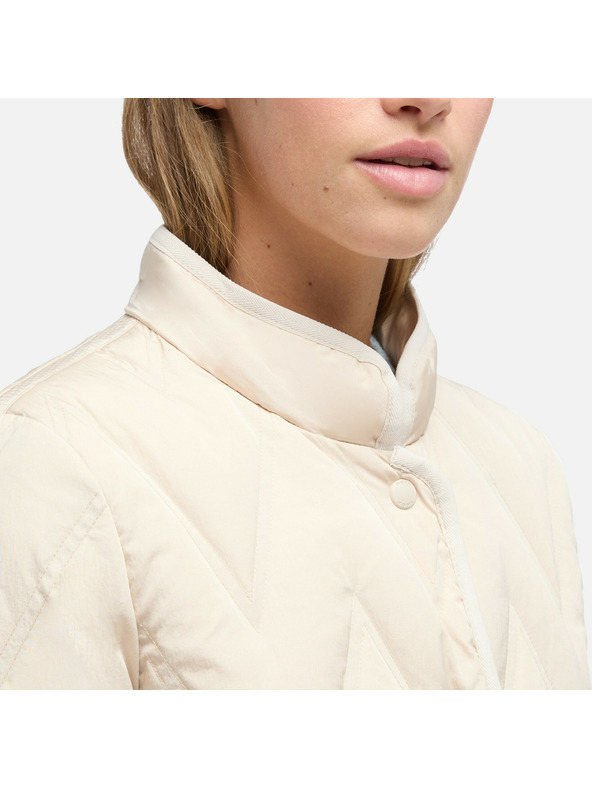 Geox Cremefarbene Damen-Daunenjacke Geox Plummery