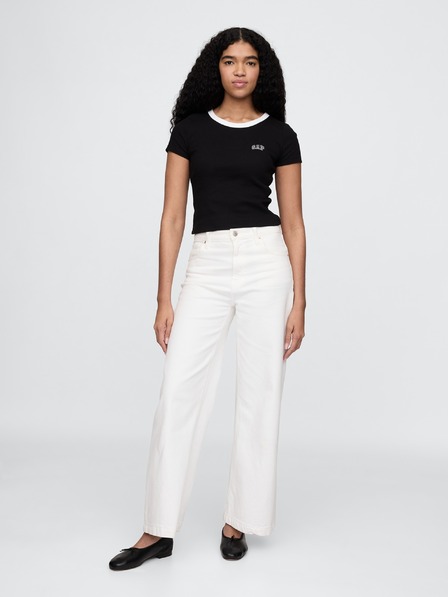 GAP Damen Ripp-Crop T-Shirt GAP