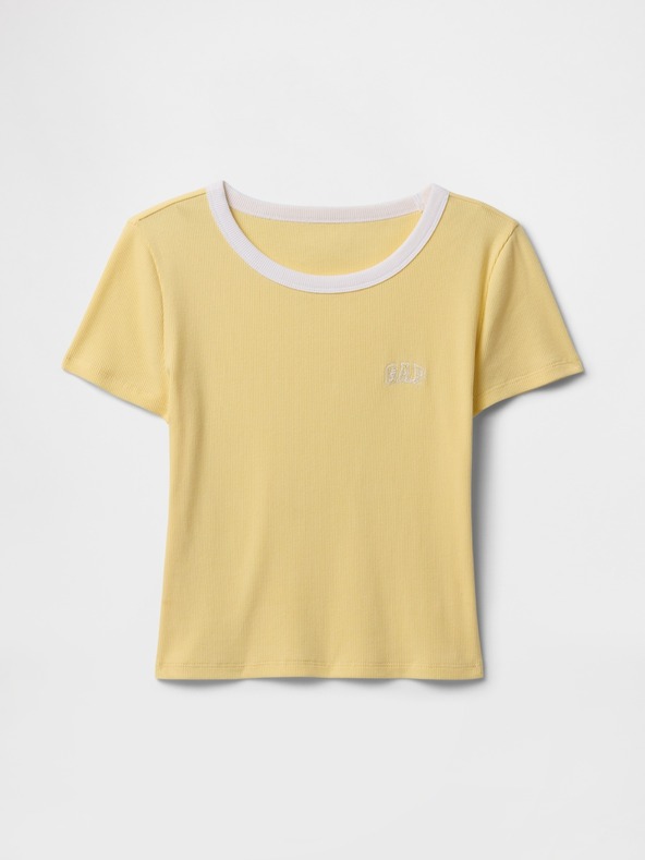 GAP Damen Ripp-Crop T-Shirt GAP
