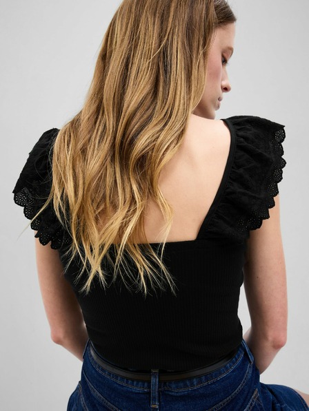 GAP Top mit Spitzenträgern GAP