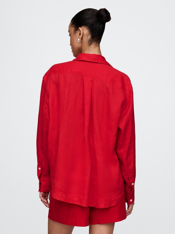 GAP Damen Leinen-Oversize-Hemd Big Shirt GAP