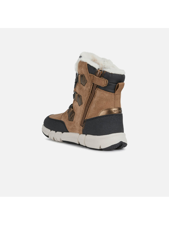 Geox Hellbraune Geox Flexyper AB-Stiefeletten für Mädchen