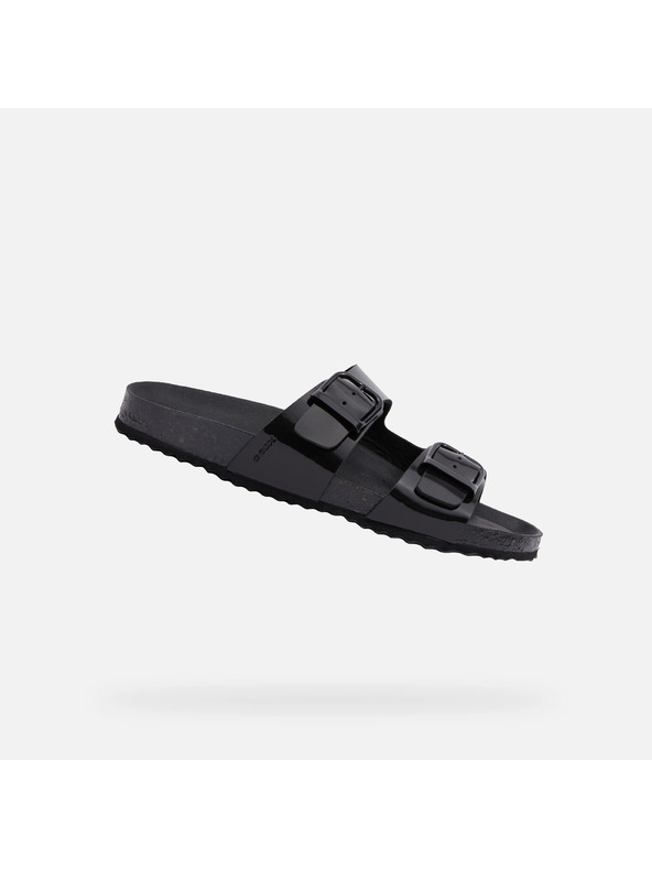 Geox Schwarze Damen-Pantoletten Geox Brionia R