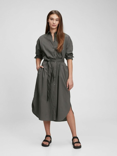 GAP Hemdblusenkleid Midi-Länge GAP