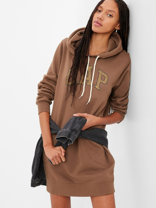 GAP Sweatkleid mit Leoparden Logo GAP