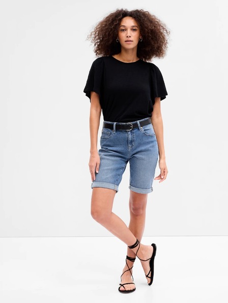 GAP Mid Rise Denim Shorts GAP