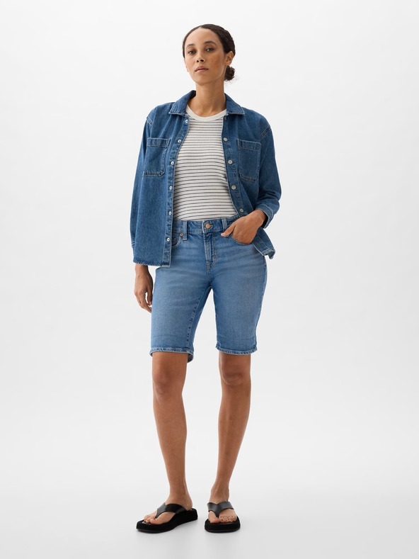 GAP Mid Rise Denim Shorts GAP